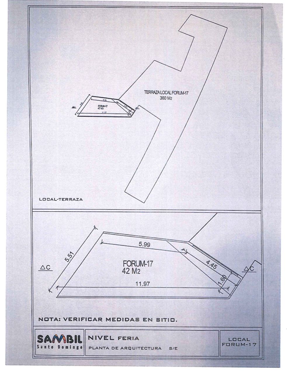 oficinas y locales comerciales - Vendo Sambil local de 42 mts mas 360 mts terraza ideal para Roof Topp 1