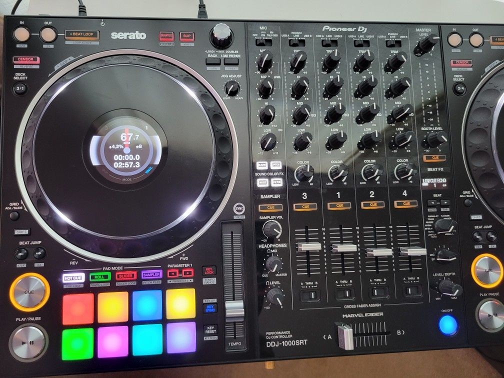 instrumentos musicales - Platos DJ Pioneer DDJ*SR1 SERATO samsiph xs pronote yamasmart led s1s2clean fabr 9