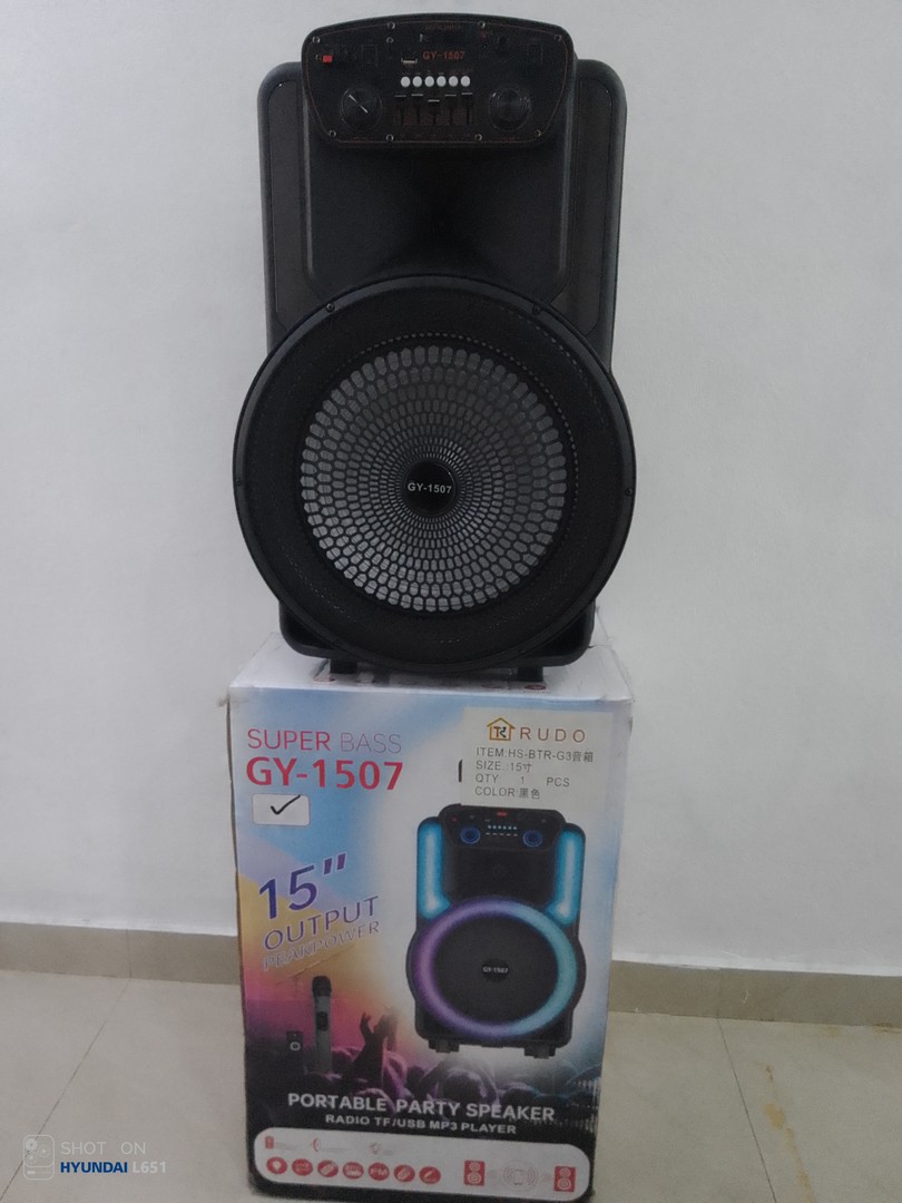 camaras y audio - BOCINA DE 15" SUPER BASS GY-1507 0