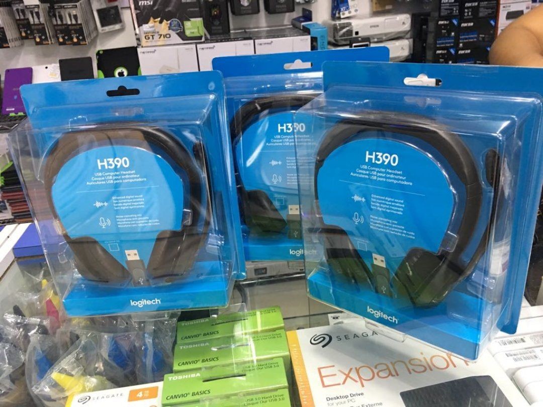 camaras y audio - Headset Logitech H390 usb 