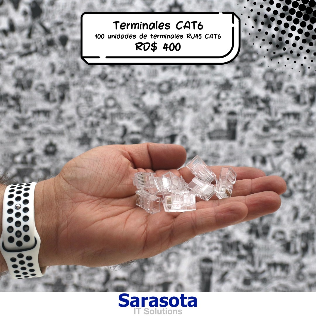 accesorios para electronica - Terminales CAT6 RJ45 Somos Sarasota