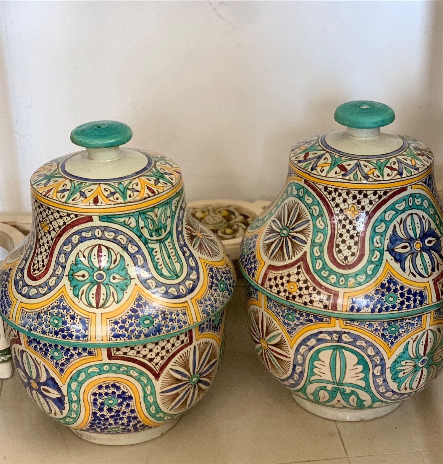 decoración y accesorios - Dos jarrones marroquíes con tapas(Jobbana) 2