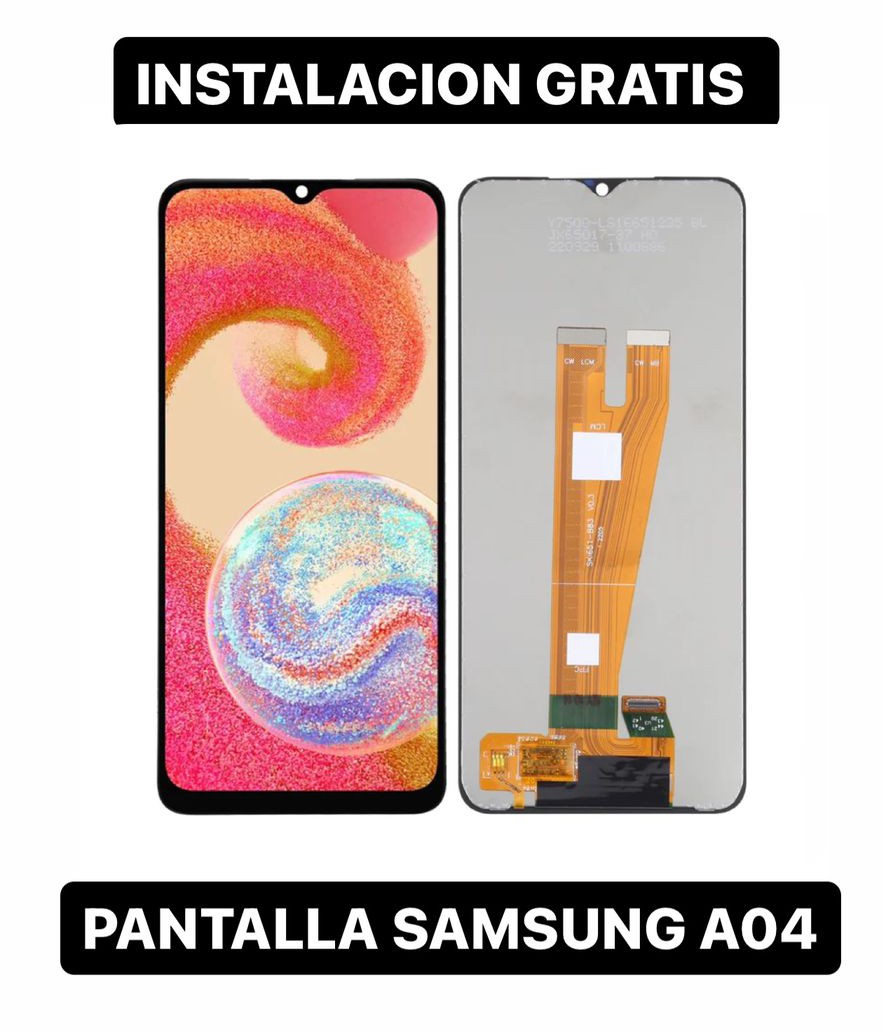 celulares y tabletas - PANTALLA SAMSUNG GALAXY A04