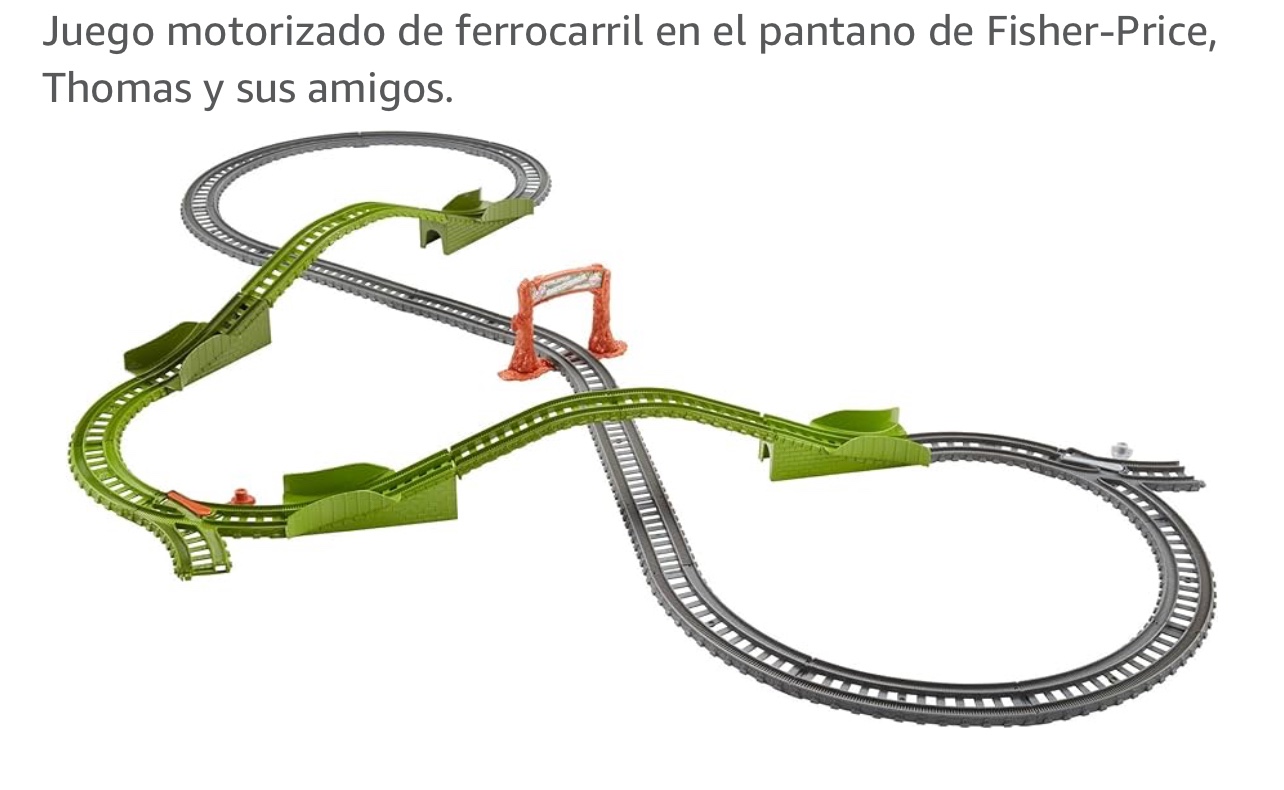 juguetes - Juego motorizado de ferrocarril en el pantano de Fisher-Price. 1