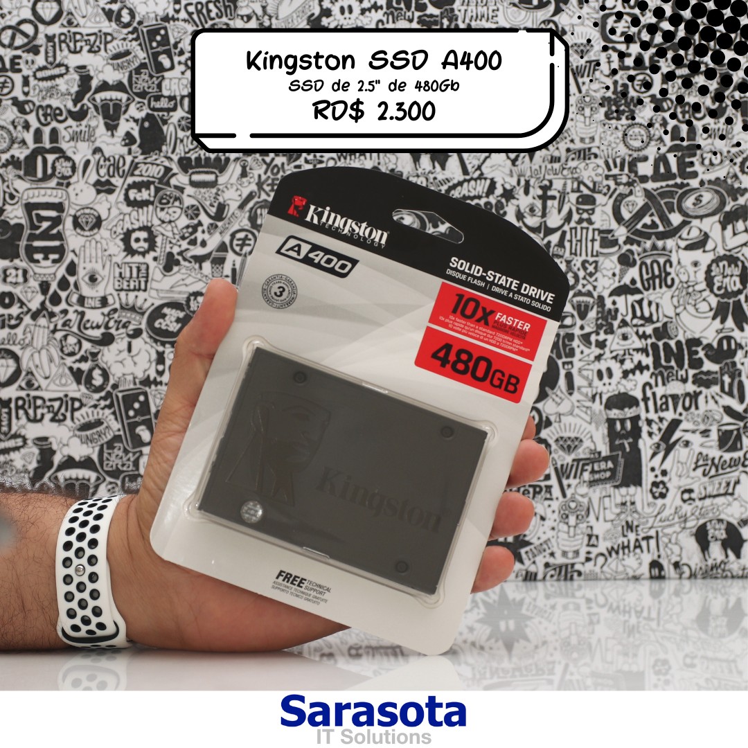 accesorios para electronica - SSD de 480Gb marca Kingston Serie A400 en RD$ 2300