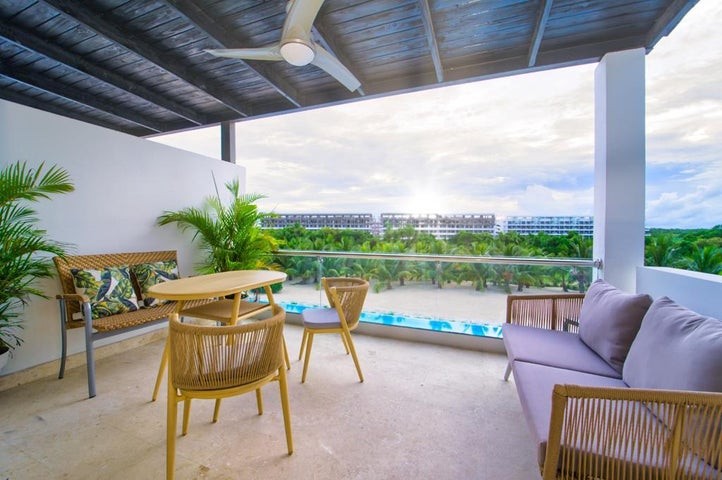apartamentos - Proyecto en venta Punta Cana #24-1487 un dormitorio, balcón, amueblado, piscina
 7