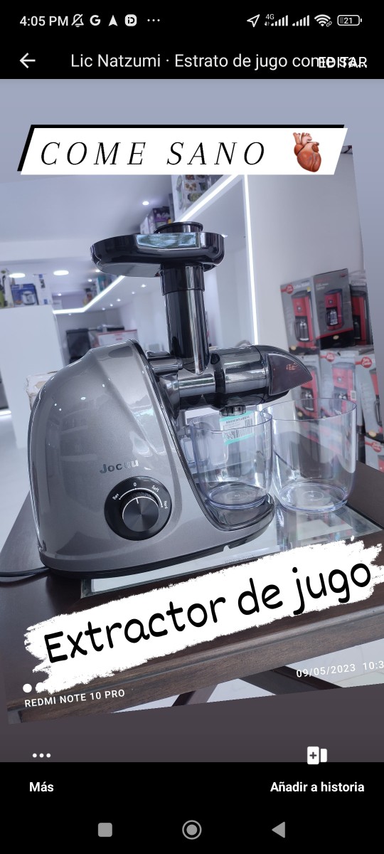 electrodomesticos - Extractor de jugo fácil de limpiar para comer sano 🫀 frutas verduras extractor 3