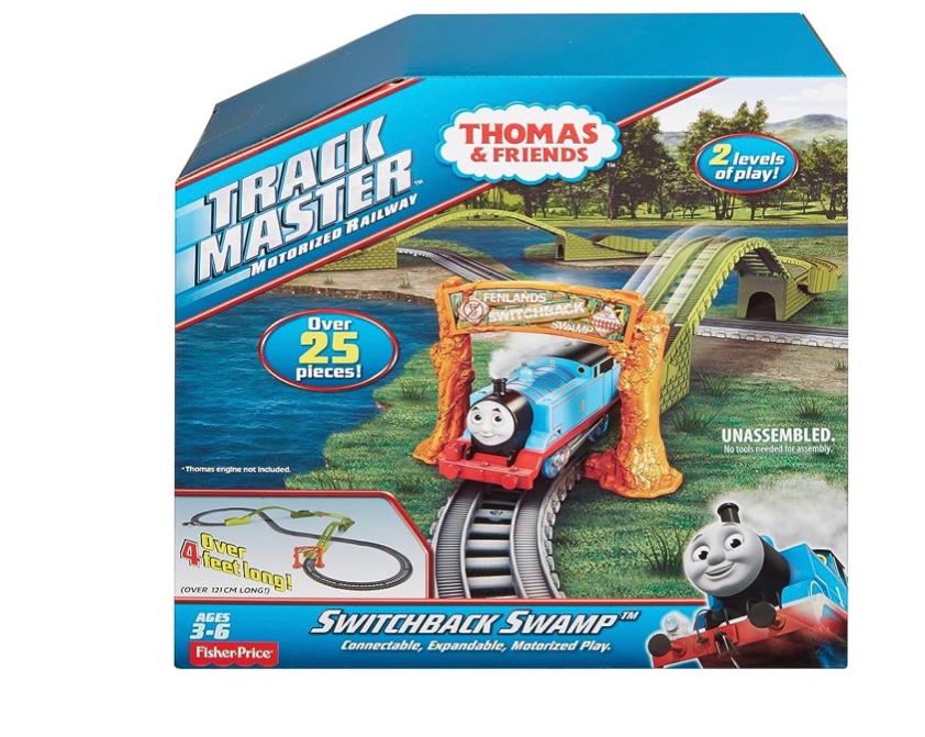 juguetes - Juego motorizado de ferrocarril en el pantano de Fisher-Price. 2