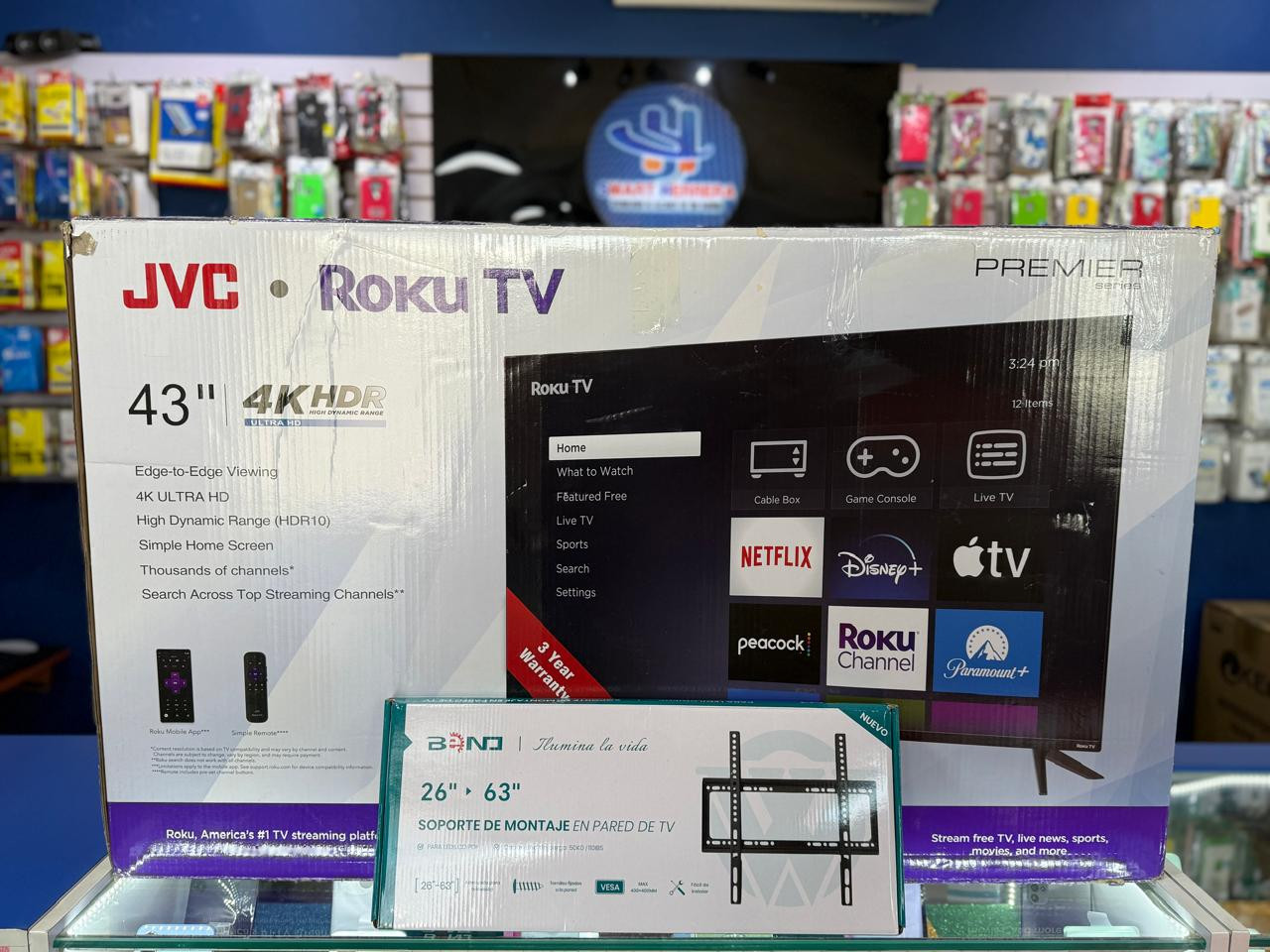 tv - SMART TV JVC DE 43 PULGADAS ROKU 4K HDR 2024 NUEVAS #OFERTAS 