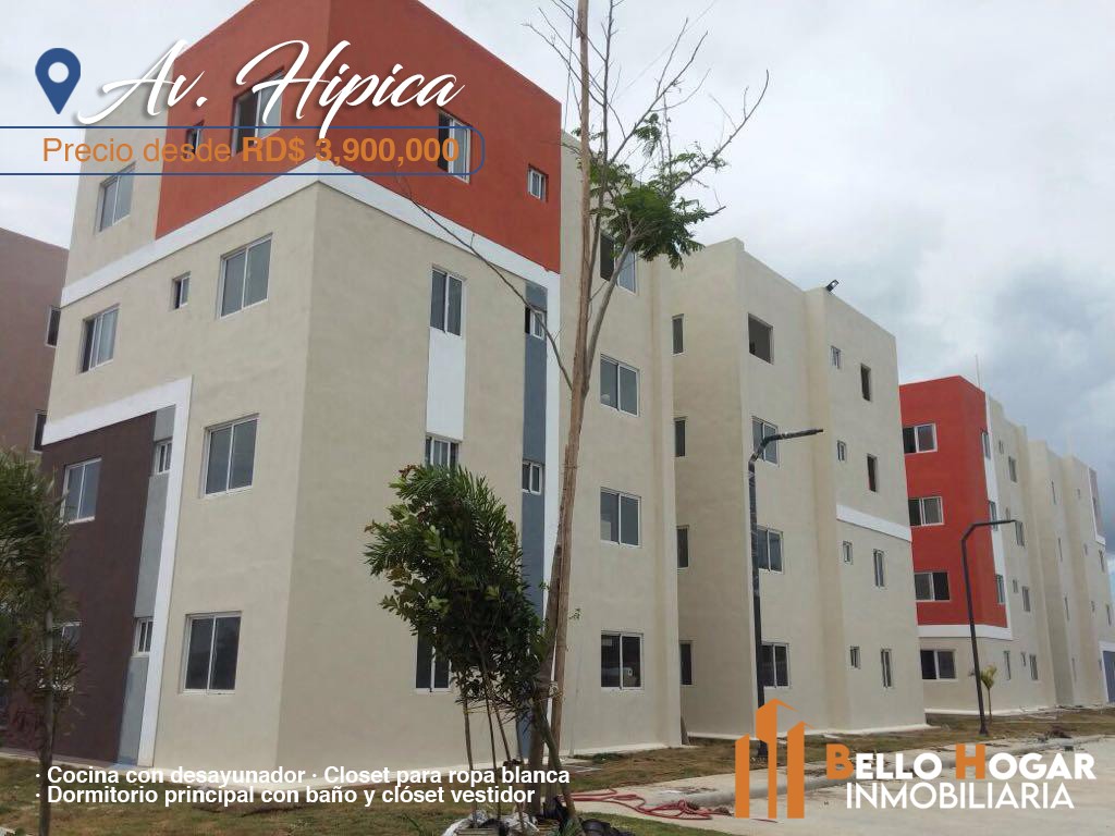 apartamentos - HERMOSO APARTAMENTO EN VENTA AMPLIO Y SEGURO UBICADO EN AV. HIPICA