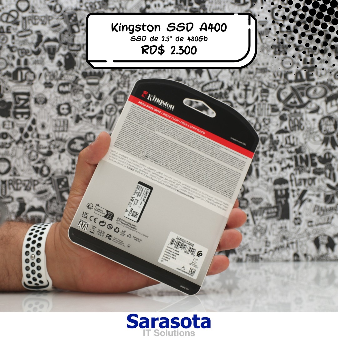 accesorios para electronica - SSD de 480Gb marca Kingston Serie A400 en RD$ 2300 1