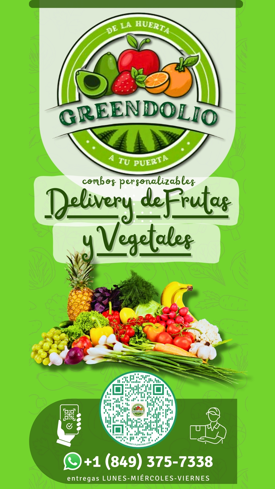 servicios profesionales - Delivery de Vegetales, Frutas y alimentos saludabl