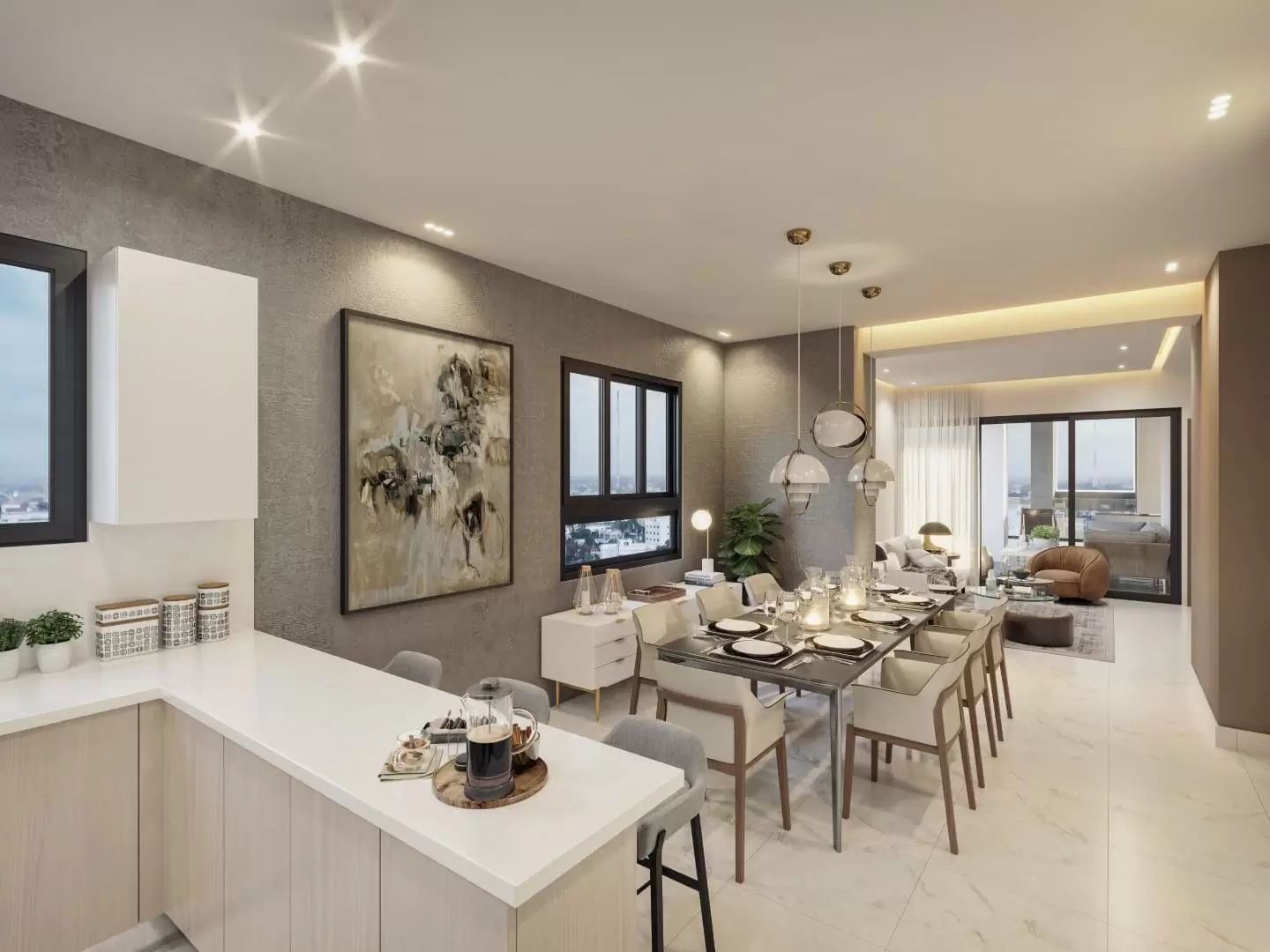 apartamentos - Proyecto de 2 hab ubicado en Ensanche Naco 1