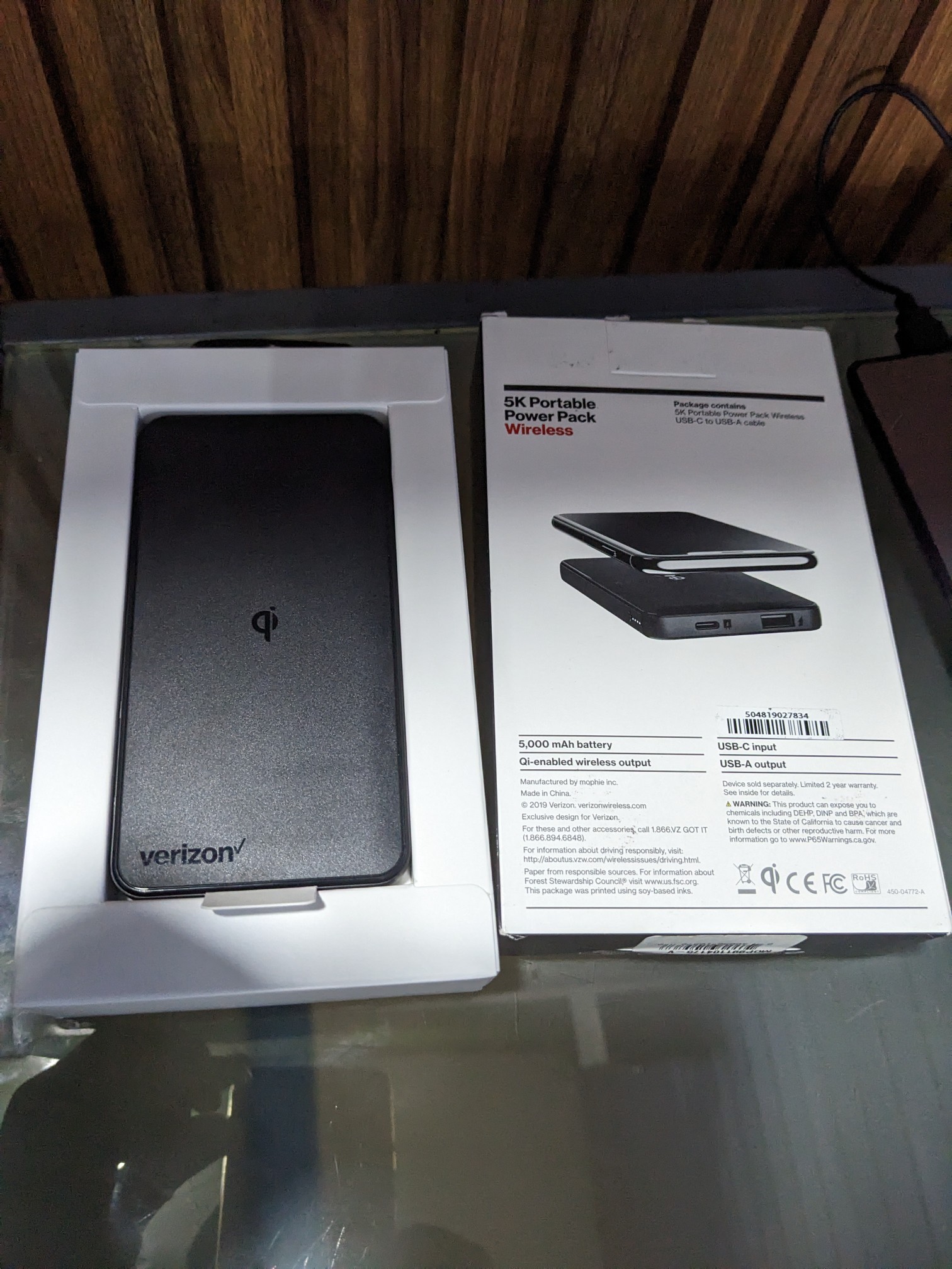 celulares y tabletas - POWER BANK INALAMBRICO 5000 mah Verizon  2