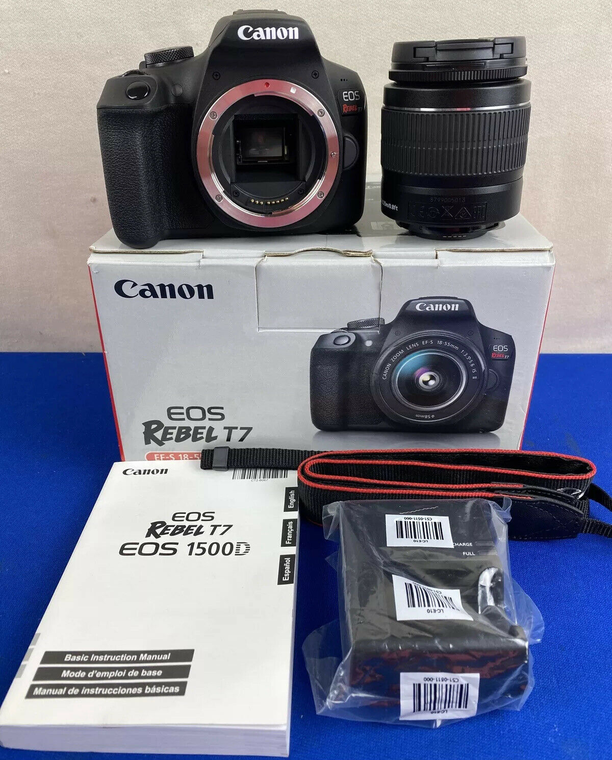 camaras y audio - Canon EOS T7 24.1MP, WiFi, NFC, USB, HDMI, Video 