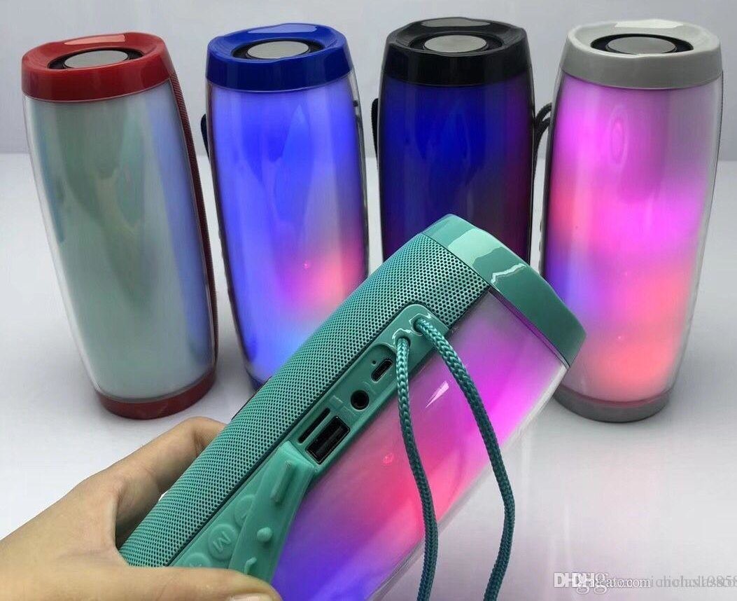 accesorios para electronica - Bocina inalámbrica Bluetooth Con Luces Portátil Altavoz Recargable Tipo JBL 5