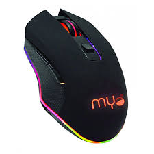 computadoras y laptops - MOUSE GAMING MYO SERIE 4, 6 BOTONES, VELOCIDAD DEL MOUSE AJUSTABLE ENTRE 800 