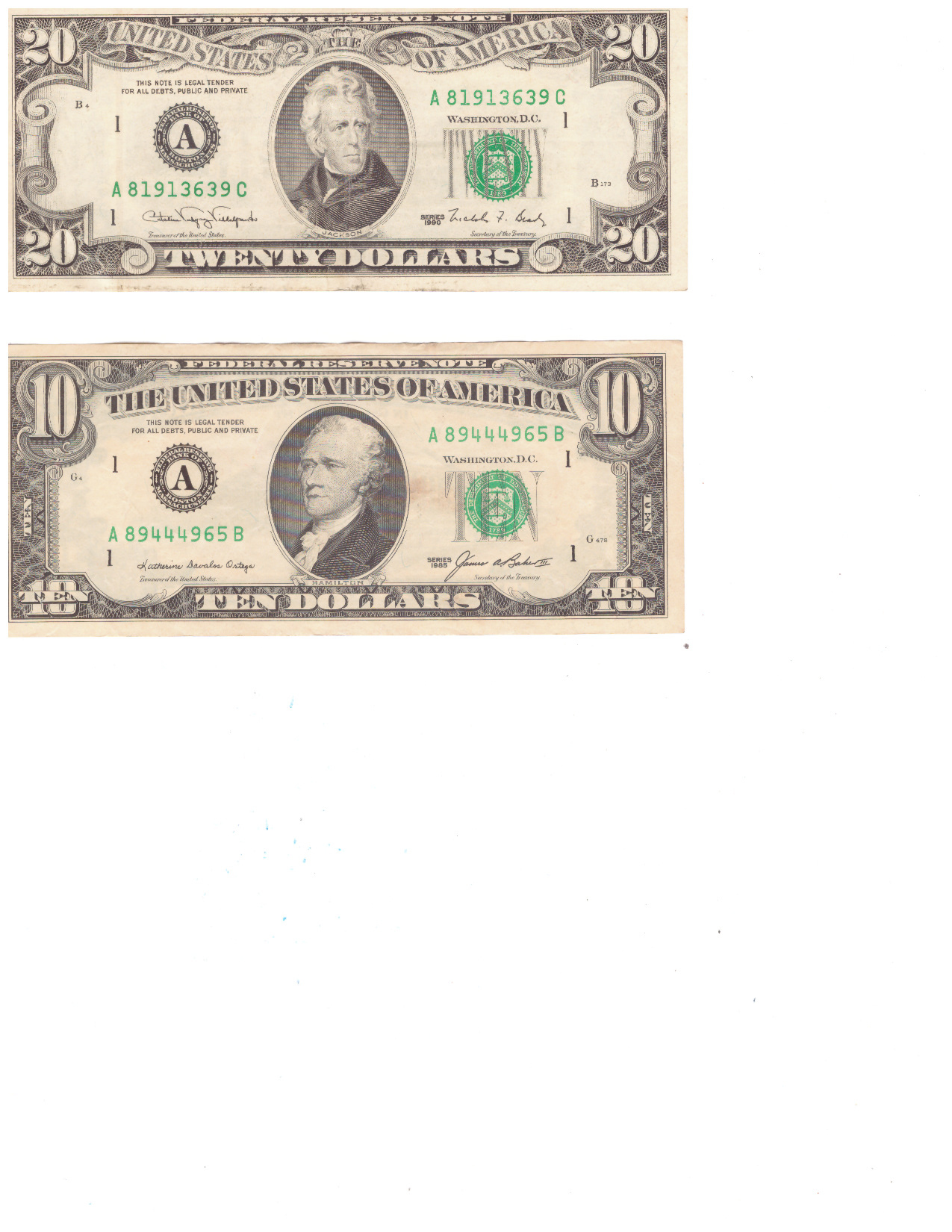 hobby y coleccion - Billete antiguo de los Estados Unidos de America