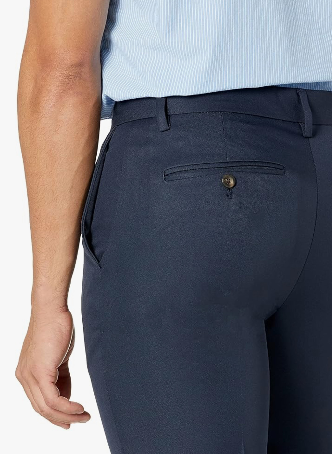 ropa para hombre - Pantalón de vestir azul marino  2