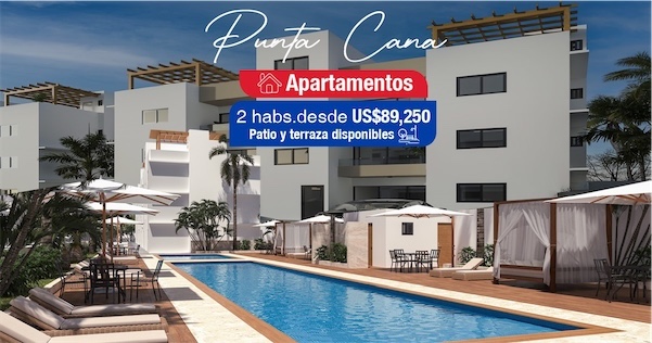 apartamentos - Venta de apartamentos en Bavaro punta cana con piscina zona turística 