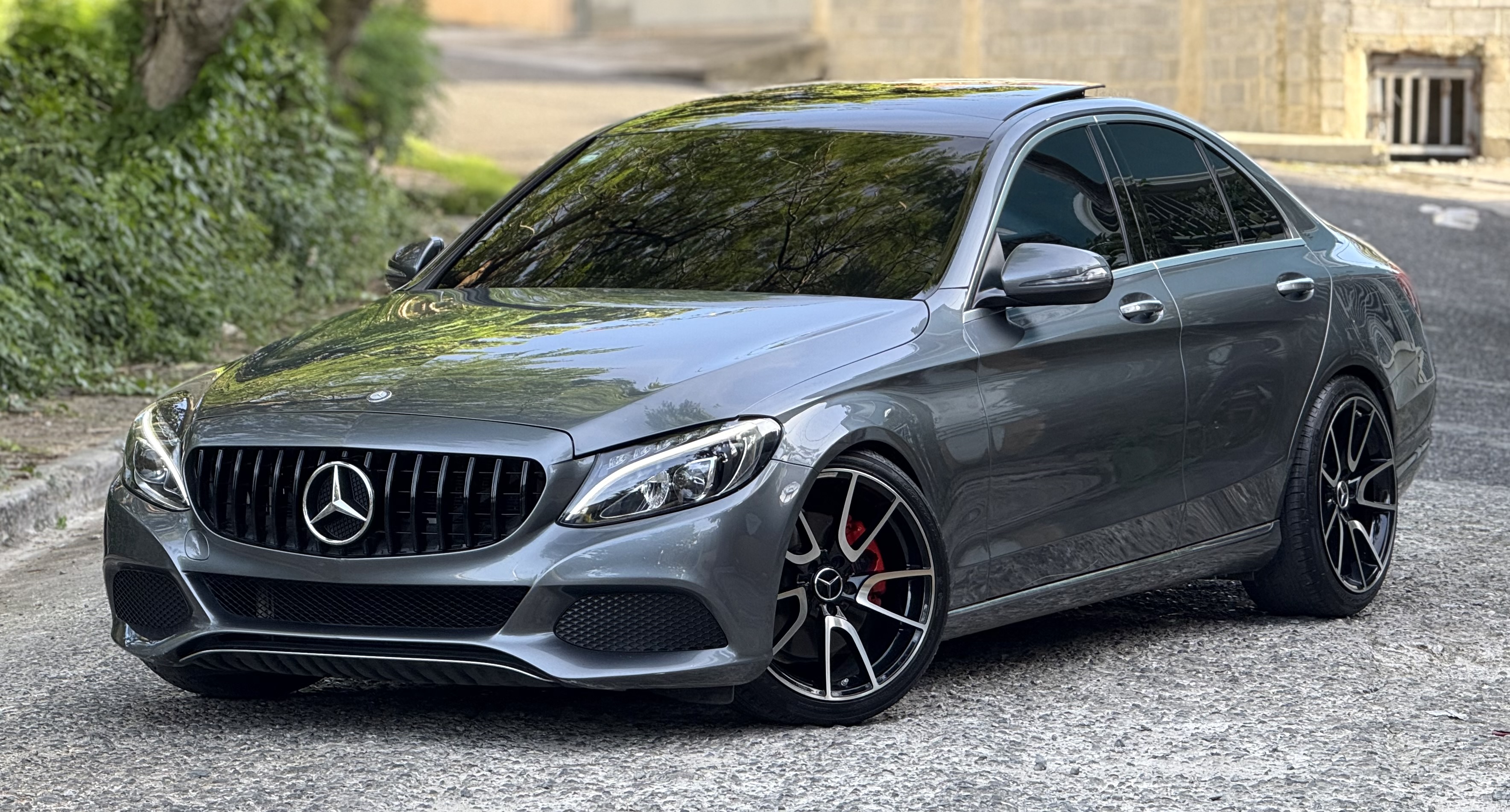 carros - Mercedes Benz c300 AMG Package 2017 Americano pano 1