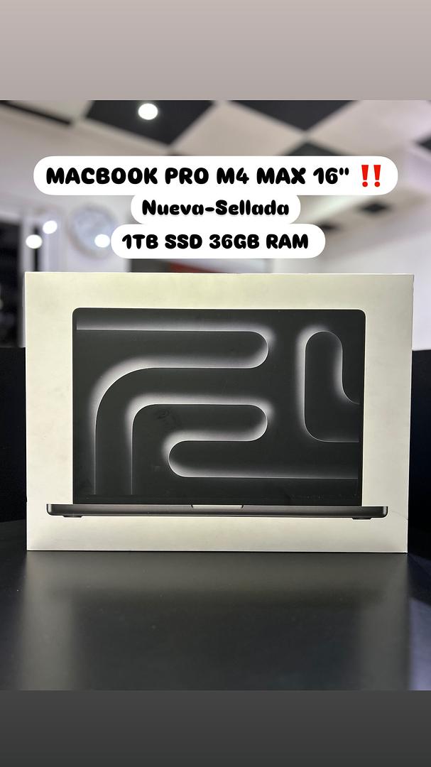 computadoras y laptops - MACBOOK PRO M4 MAX 16" 1TB SSD 36GB RAM 2024 SELLADAS OFERTA‼️ 0