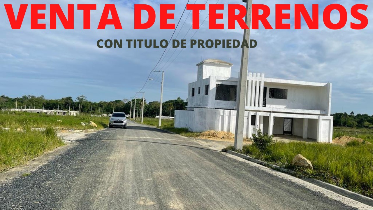 solares y terrenos - vendo solar con titulo en residencial doña luz santo domingo 3