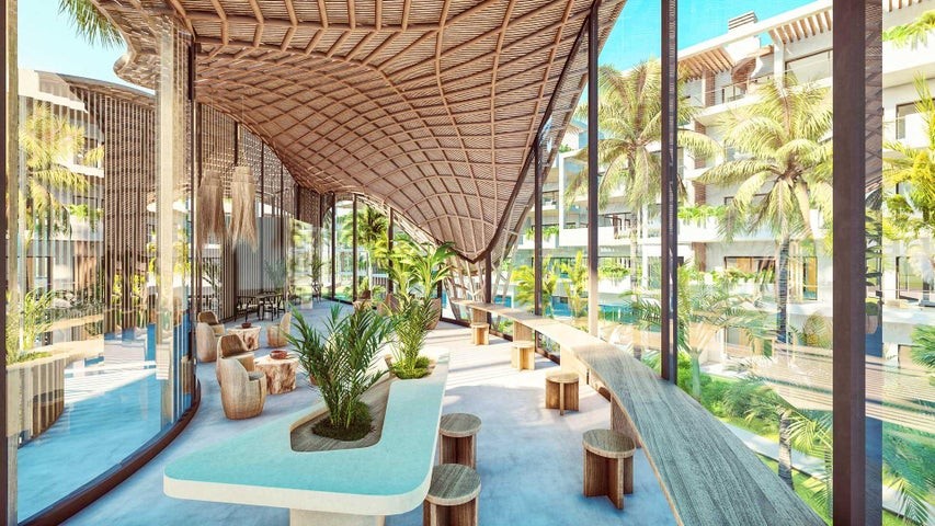 apartamentos - Proyecto en venta Punta Cana #24-154 dos dormitorios, jardín privado, vista pano 6