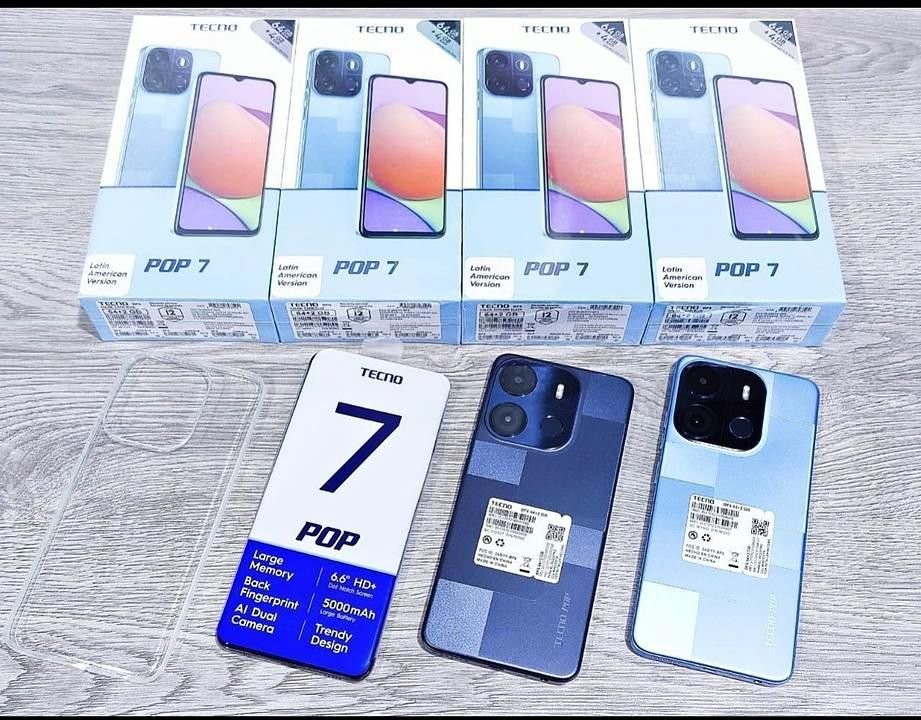 celulares y tabletas - TECNO POP 7 64GB + 4GB RAM NUEVOS
