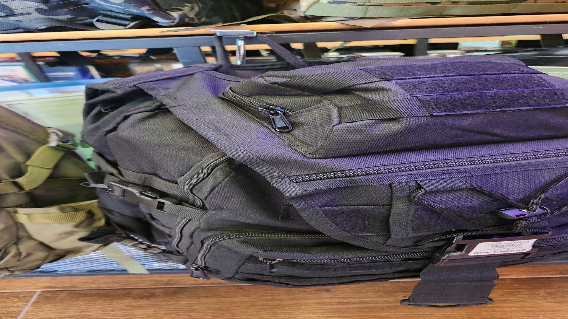 carteras y maletas - Mochila tactica negra 60 libras mediana, bulto, bolso, maleta, bolsa. 2