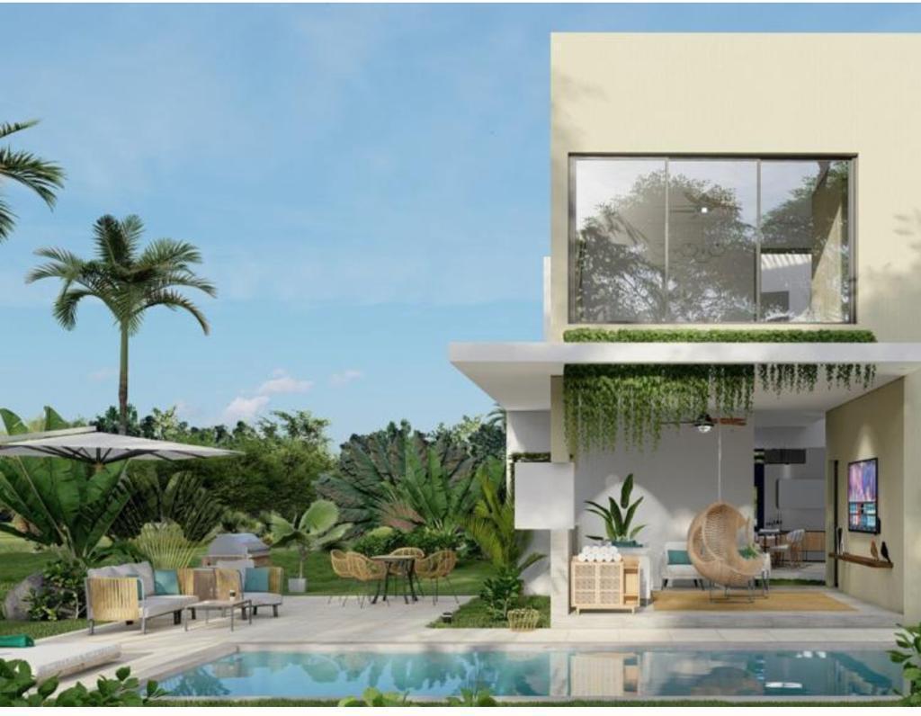 casas vacacionales y villas - Venta Villa Playa Nueva Romana 3 Habitaciones