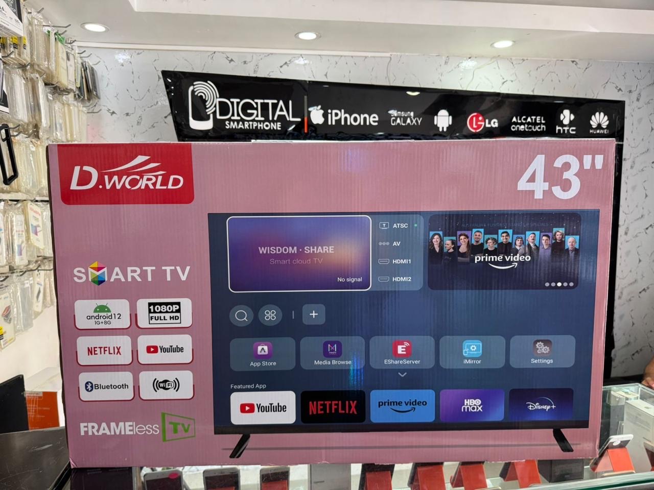 tv - Smart tv world 43’pulgadas sistema
Android 