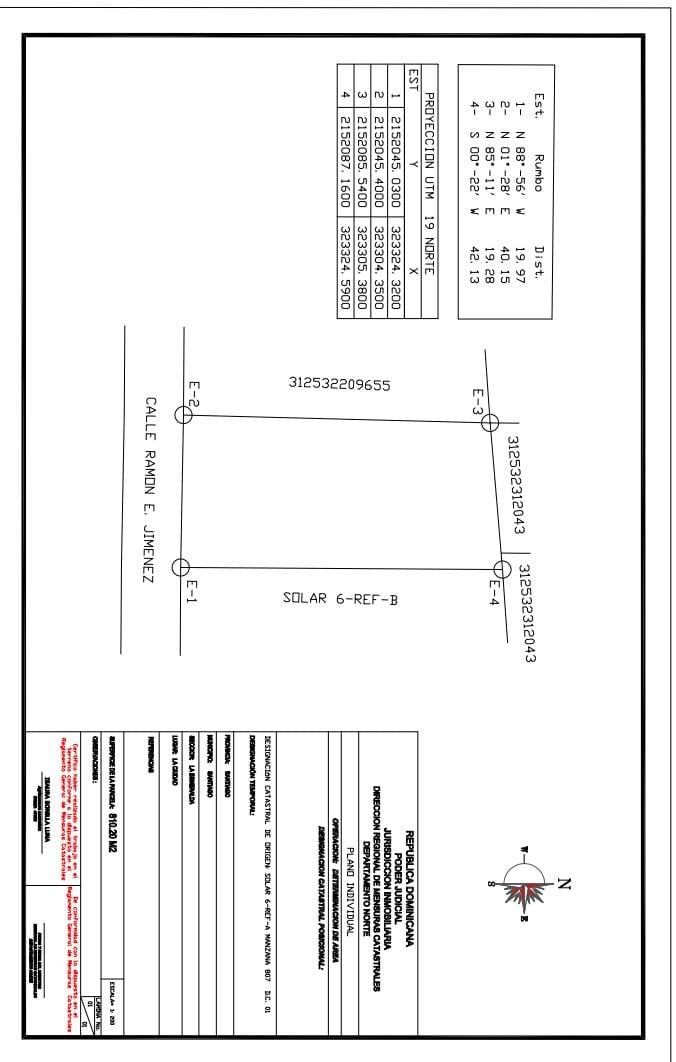 solares y terrenos - Solar de 800 metros en La Esmeralda, Santiago, apto para torre de apartamentos