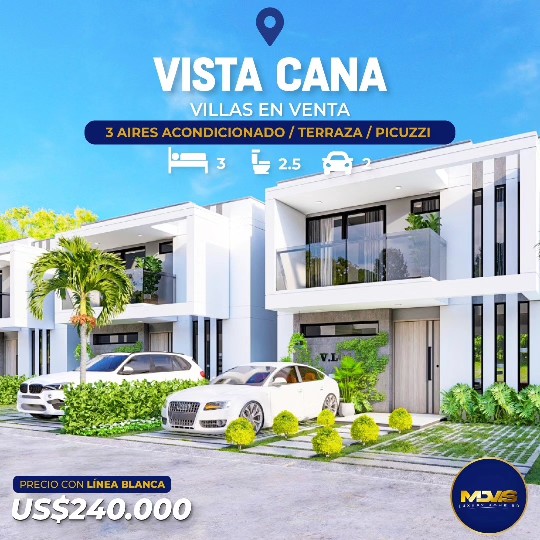 casas vacacionales y villas -  Villas en VISTA Cana 