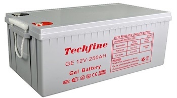 plantas e inversores - Batería de gel Techfine 12V 250AH