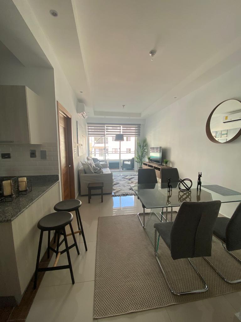 apartamentos - Alquilo apto amueblado en Bella Vista, 1 hab 2