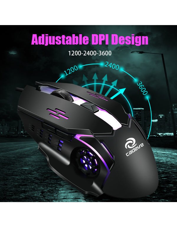 otros electronicos - Mouse gamer RGB VF52 2