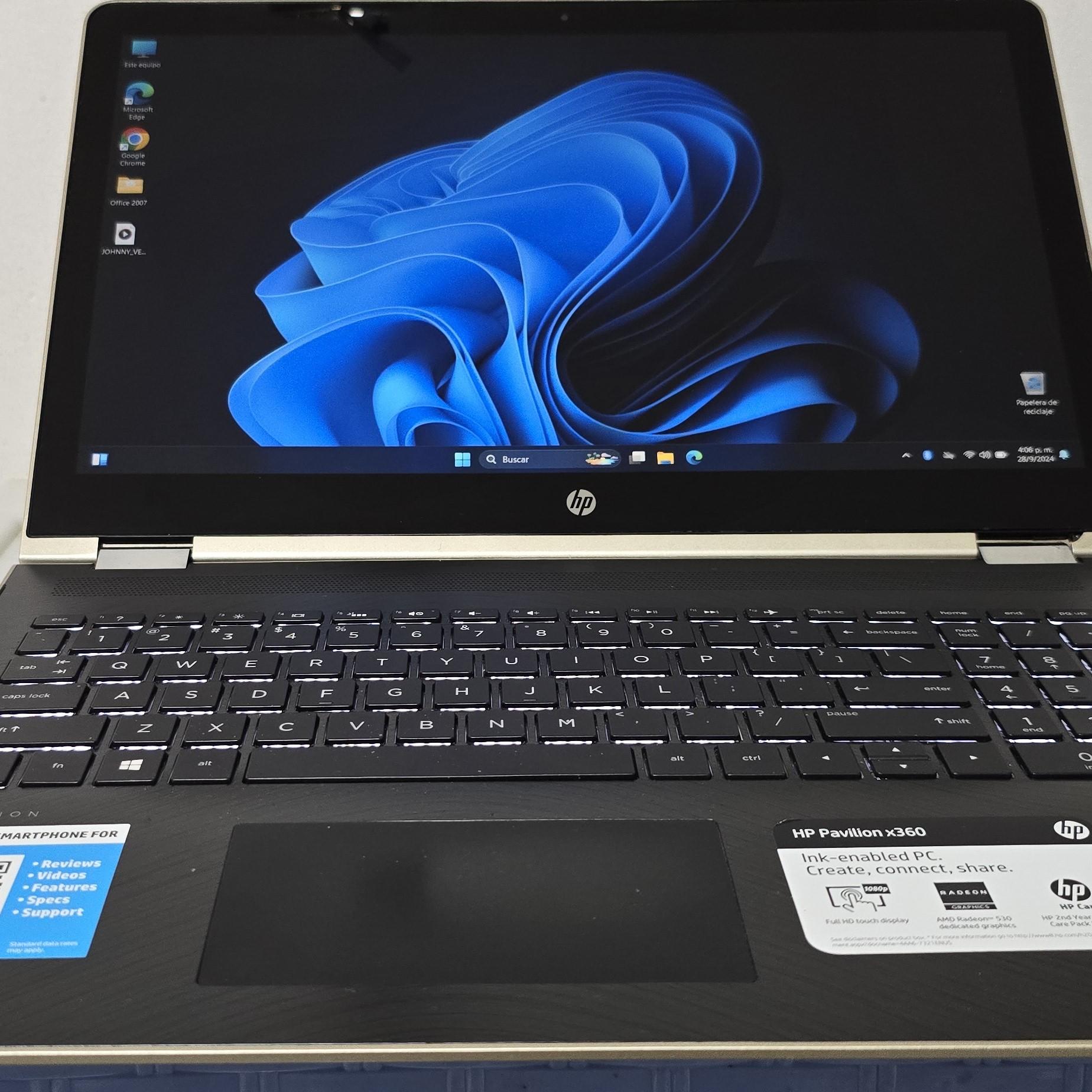 computadoras y laptops - hp Pavilion 360 17 Pulg Core i7 Ram 16gb ddr4 Disco 256gb solido Doble Video 