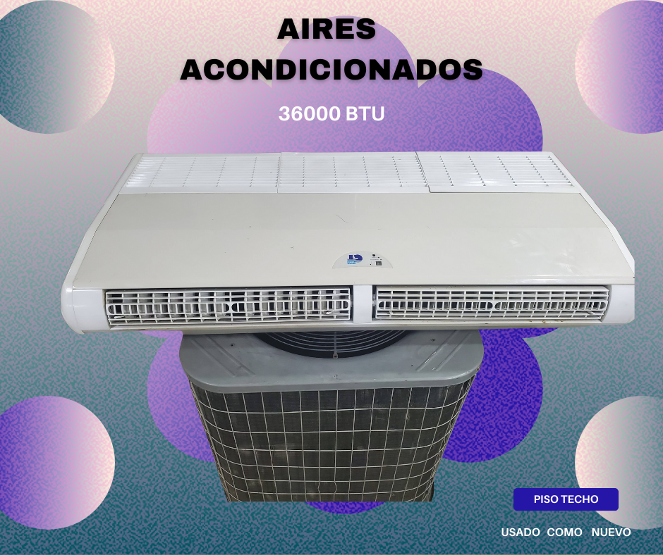 aires acondicionados y abanicos - 🔴Aire Acondicionado 36000BTU PISOTECHO Conven.