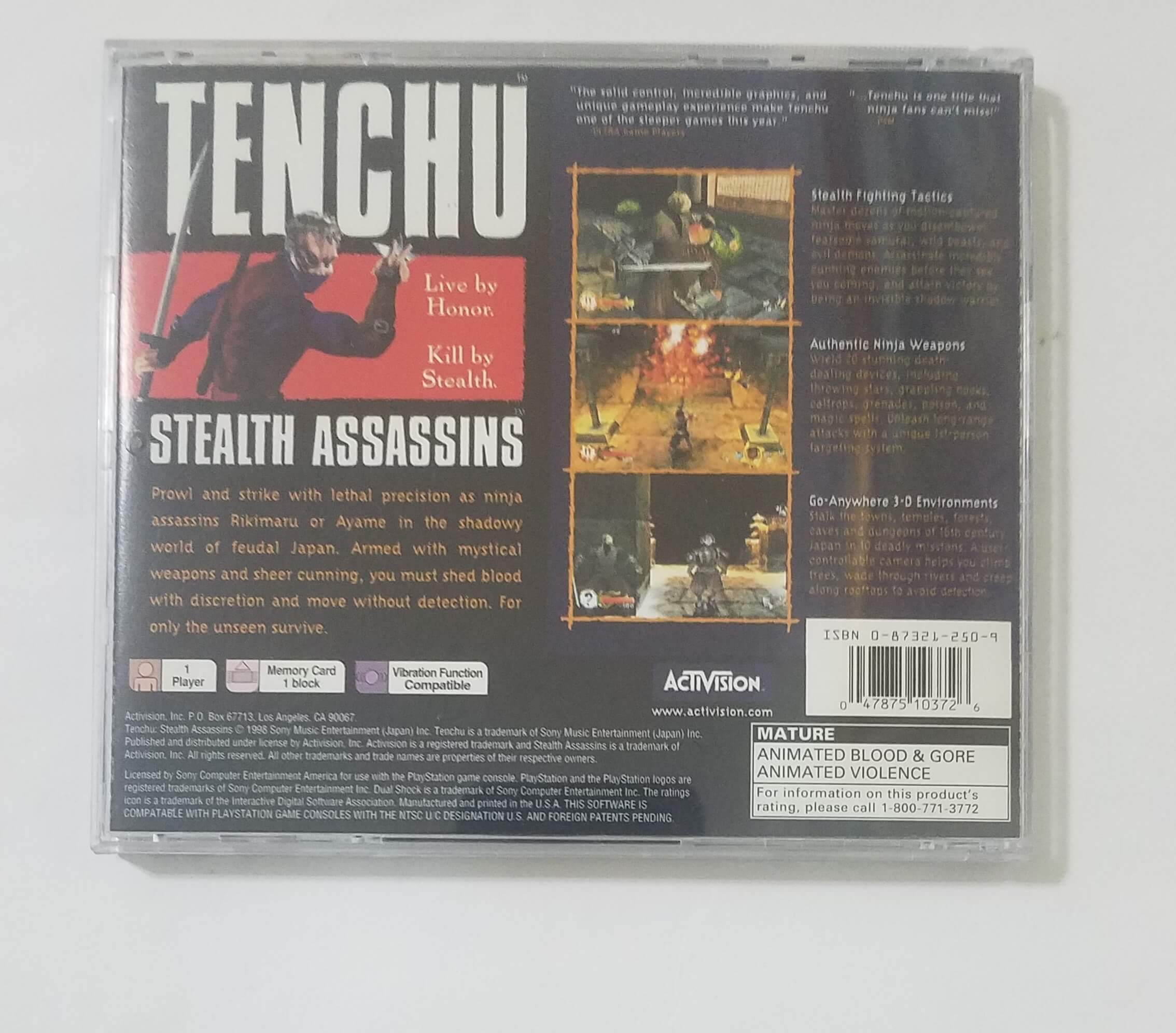 consolas y videojuegos - Tenchu: Stealth Assassins de PlayStation 1 (PS1)  2