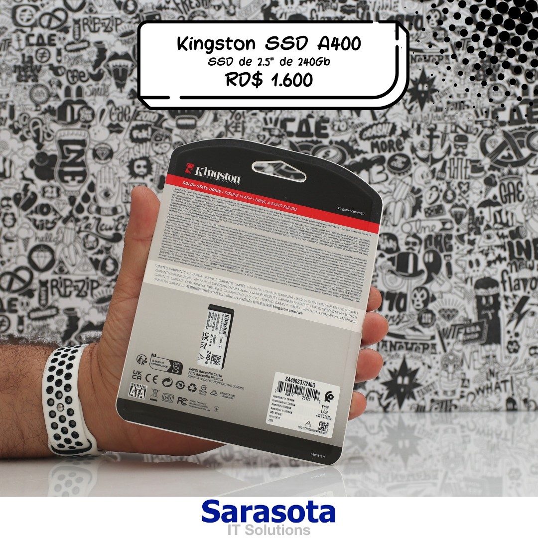 accesorios para electronica - SSD de 240Gb marca Kingston Serie A400 en RD$1600 1