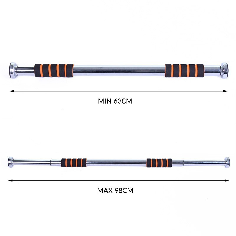 deportes - Barra de ejercicio horizontal extensibles para puertas  1