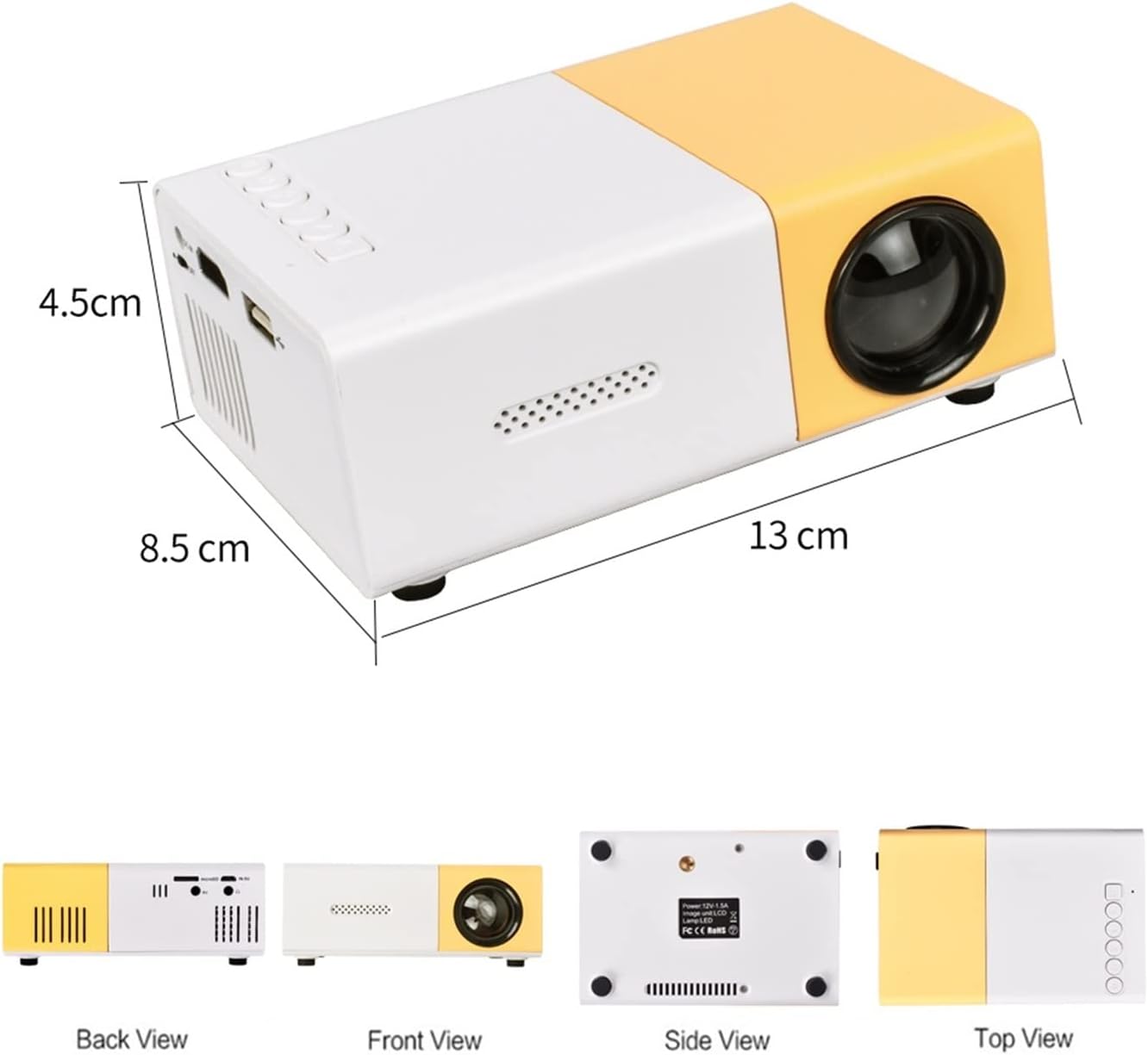 otros electronicos - Mini proyector led con salida HDMI 