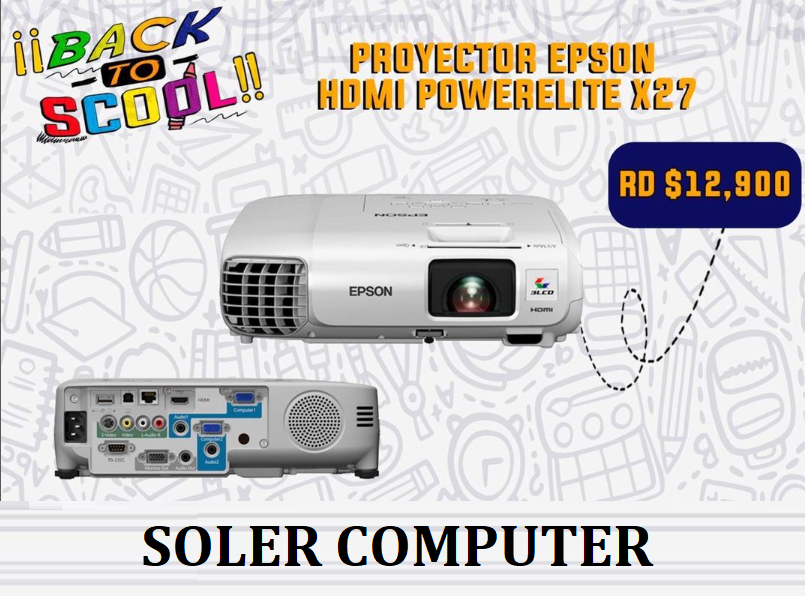 otros electronicos - Proyector Epson Powerlite X27 HDMI