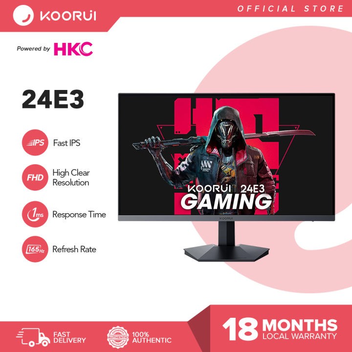 computadoras y laptops - KOORUI  25 pulg, 25E3A Full HD 1920x1080, 1ms, FreeSync y G-Sync, 170Hz sRGB 99% 0