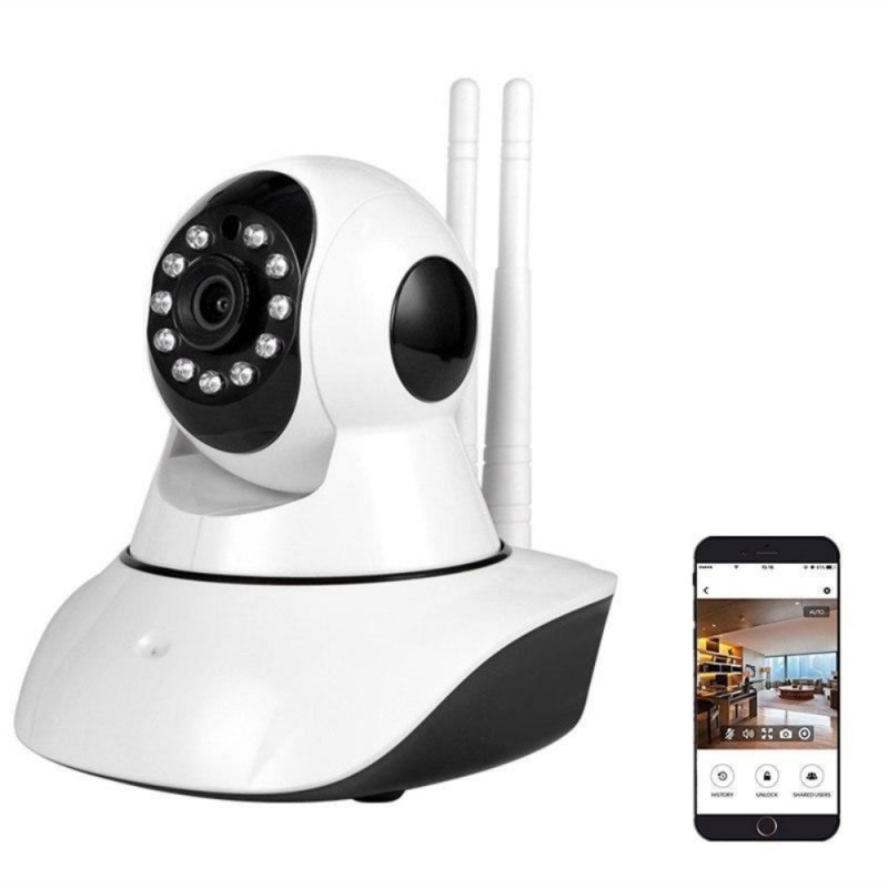 camaras y audio - Camara de Seguridad IP Wifi 2 Antenas Ver desde Celular Vigilancia Audio Altavoz 5