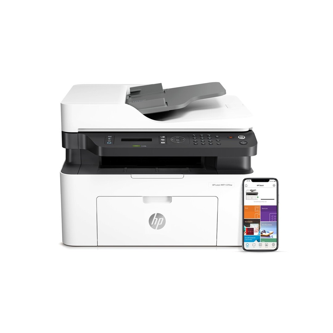 impresoras y scanners - IMPRESORA HP LASERJET PRO MFP M137FNW MULTIFUNCIONAL , MONOCROPMATICA 