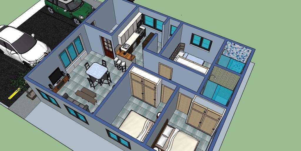 apartamentos - Apartamento nuevo en Carretera Hato Nuevo Los Alcarrizos,3 hab. precio 3,250,000 7