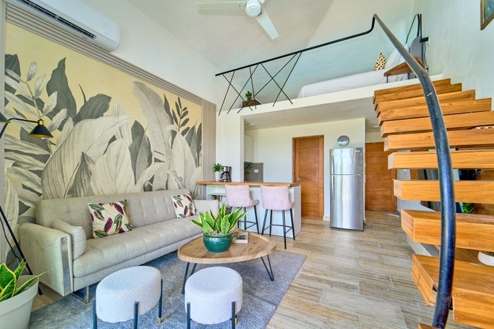 apartamentos - Proyecto en venta Punta Cana #24-1487 un dormitorio, balcón, amueblado, piscina
 1