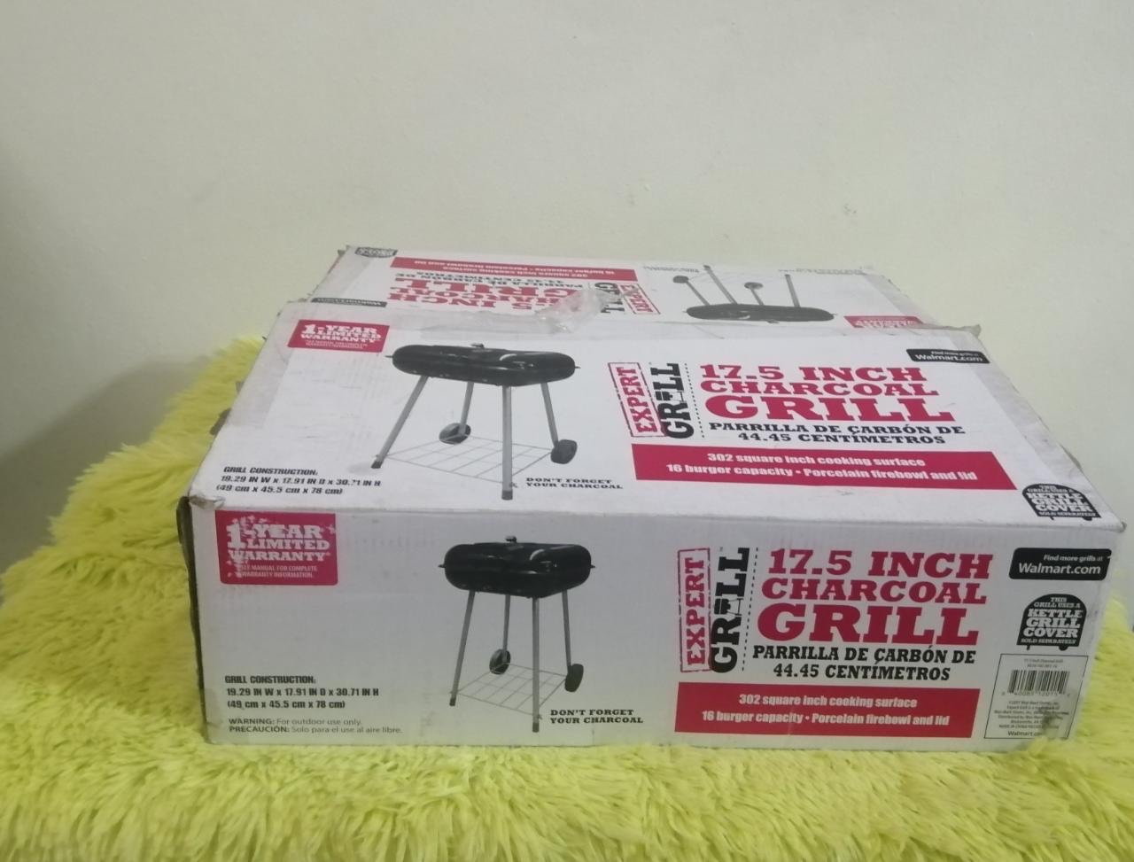 cocina - Parrilla portatil para barbecue (17.5 pulgadas)  0